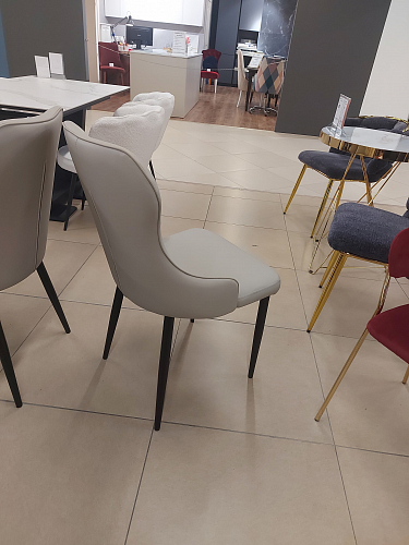 Стул на металлокаркасе Neli gray / black из шоурума 5